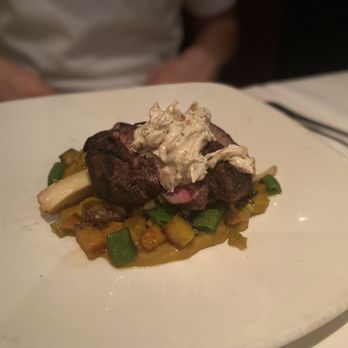 Canoe - Garam Masala Rubbed Lamb Sirloin, Curried Kabocha Squash, Sweet Date Yogurt - New American Near Me - Atlanta, Georgia