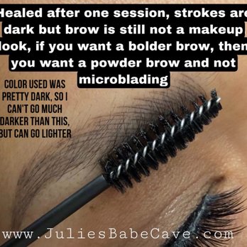 Julie's Babe Cave - Healed microblading after just one visit - Permanent Makeup Near Me - Corona, California