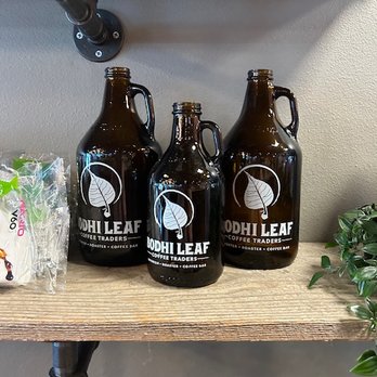 Bodhi Leaf Coffee Traders - Cute growlers! - Coffee & Tea Near Me - Placentia, California Bodhi Leaf Coffee Traders - Cute growlers! - Coffee & Tea Near Me - Placentia, California