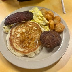 Sensation Farmhouse Restaurant - The pancakes and eggs were amazing. Crispy tater tots and great breakfast meats selections.