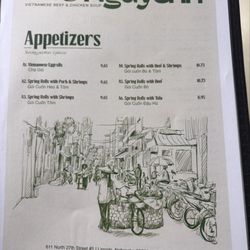 Pho Nguyenn  Restaurant - Menu