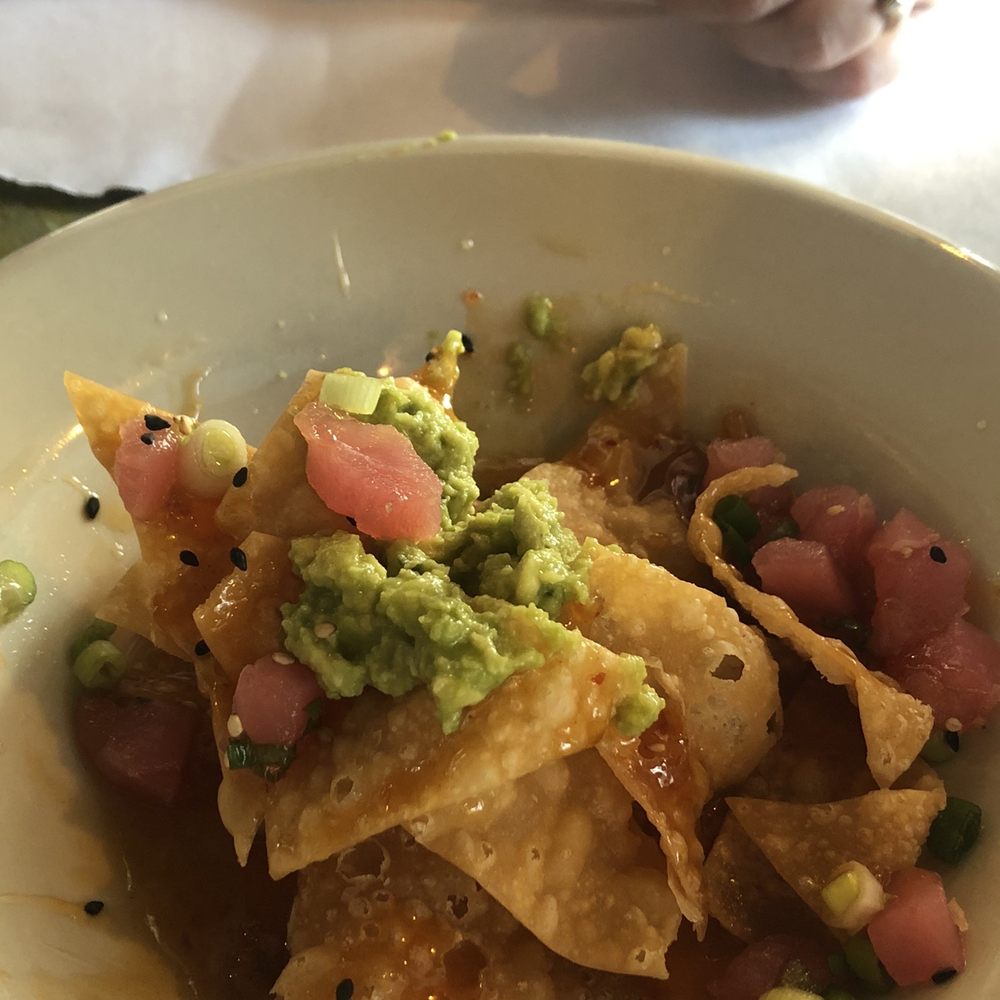 Sunbury Crab - Tuna sashimi nachos!! First time having them but definitely not the last! - Seafood Near Me - Midway, Georgia Sunbury Crab - Tuna sashimi nachos!! First time having them but definitely not the last! - Seafood Near Me - Midway, Georgia