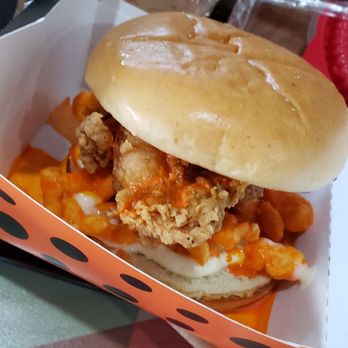 KFC - Cheeto sandwich - Fast Food Near Me - Bradley, Illinois