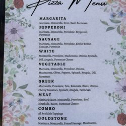 Goldstone Pizza - 5 Stones Menu