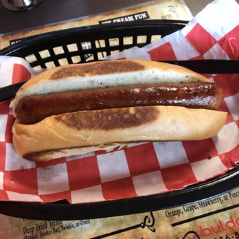 buldogies - A plain dog is $3.95, your choice of Nathan's or Hebrew National (the finest options ever) - Hot Dogs Near Me - Conroe, Texas buldogies - A plain dog is $3.95, your choice of Nathan's or Hebrew National (the finest options ever) - Hot Dogs Near Me - Conroe, Texas