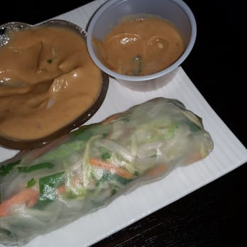 Blu Jasmine Thai Kitchen - Rice skin Sprung Roll with peanut sauce - Sushi Bars Near Me - Hudson Oaks, Texas Blu Jasmine Thai Kitchen - Rice skin Sprung Roll with peanut sauce - Sushi Bars Near Me - Hudson Oaks, Texas