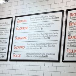 Pronto Italian Sandwiches - Menu (Dec. 2025)