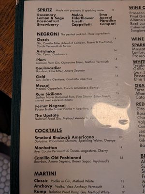 Menu photo 1 Camillo Brooklyn, NY