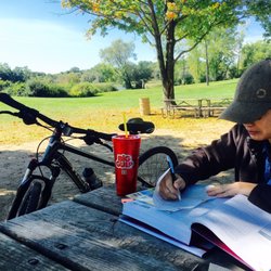 7-Eleven - At Stoney Creek Park with my refillable BIG GULP and iced coffee
