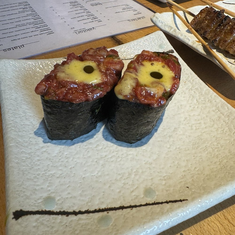 Koji - Yukke-wagyu Tartare, egg yolk - Sushi Bars Near Me - Omaha, Nebraska Koji - Yukke-wagyu Tartare, egg yolk - Sushi Bars Near Me - Omaha, Nebraska