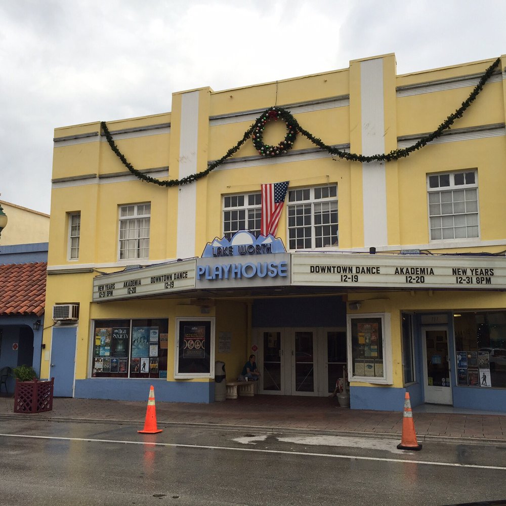 Lake Worth Playhouse - This is the view of the Playhouse. The movie theater is actually the little blue building to the left - Performing Arts Near Me - Lake Worth, Florida Lake Worth Playhouse - This is the view of the Playhouse. The movie theater is actually the little blue building to the left - Performing Arts Near Me - Lake Worth, Florida