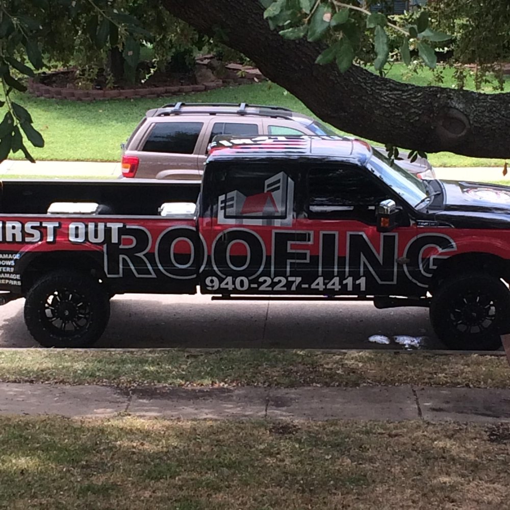 Slide of First Out Roofing