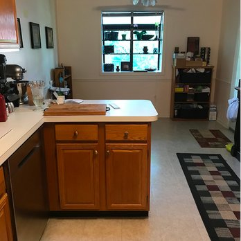 Dave the Kitchen Guy - Before: Kitchen No Cabinets by Window - Refinishing Services Near Me - Chicago, Illinois Dave the Kitchen Guy - Before: Kitchen No Cabinets by Window - Refinishing Services Near Me - Chicago, Illinois
