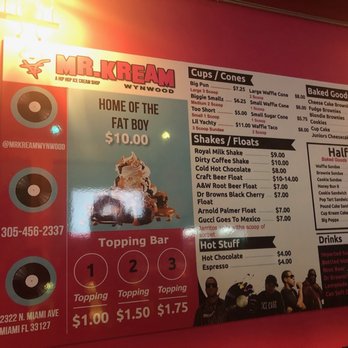 Mr Kream - Menu - Ice Cream & Frozen Yogurt Near Me - Miami, Florida Mr Kream - Menu - Ice Cream & Frozen Yogurt Near Me - Miami, Florida
