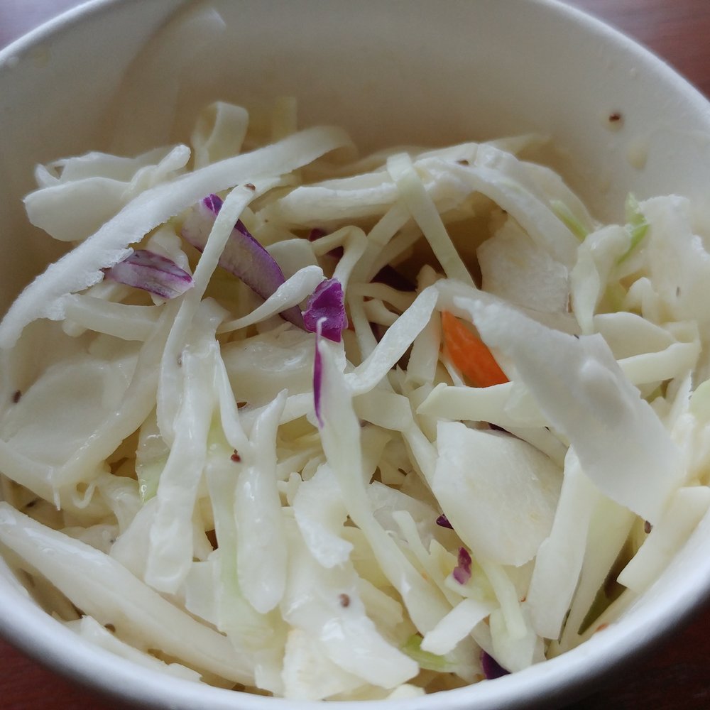 To go portion of slaw. To go portion of slaw.