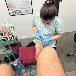 Moon and Stars Spa Nails - More ticklish than I realize