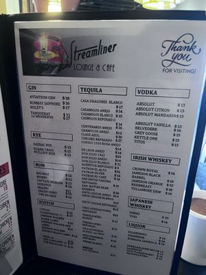 Menu photo 5 Streamliner Lounge Orange, CA Menu photo 5 Streamliner Lounge Orange, CA
