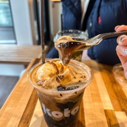 Jelly coffee affogato Jelly coffee affogato