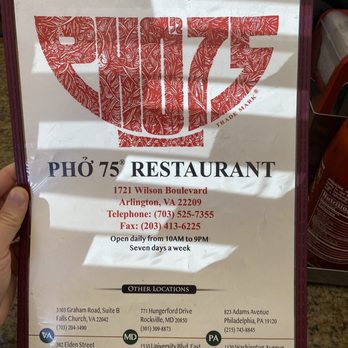 Pho 75 - Vietnamese Near Me - Arlington, Virginia Pho 75 - Vietnamese Near Me - Arlington, Virginia