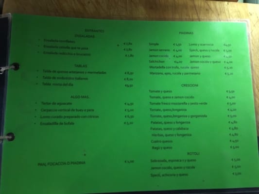 Menu photo 2 L'Alquimista Valencia, V Menu photo 2 L'Alquimista Valencia, V