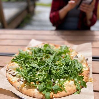 Humble Pie - Mushroom Egg Arugula Pizza - Pizza Near Me - Seattle, Washington Humble Pie - Mushroom Egg Arugula Pizza - Pizza Near Me - Seattle, Washington