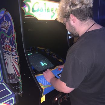 Joystick Gamebar - Playing Galaga - Arcades Near Me - Atlanta, Georgia