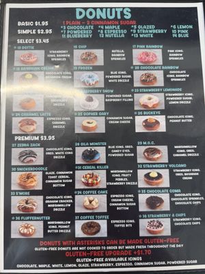 Menu photo 4 Desert Donuts Highlands Ranch, CO