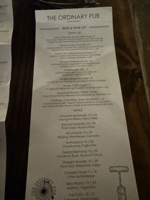 Menu photo 4 The Ordinary Pub Savannah, GA Menu photo 4 The Ordinary Pub Savannah, GA