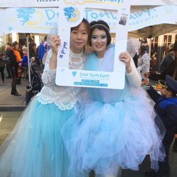 Dear Tooth Fairy - Dr. Kim and her friend tooth fairy at the 2017 Family Halloween Bash in downtown Jersey City