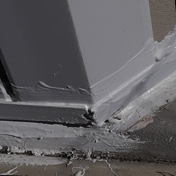 Vision Sunrooms And Patio Covers - This is how they sealed the bottom which leaks into the room. - Patio Coverings Near Me Vision Sunrooms And Patio Covers - This is how they sealed the bottom which leaks into the room. - Patio Coverings Near Me