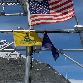 Lu-Lu Belle Glacier Wildlife Cruises - Flags on the mast - Boat Tours Near Me - Valdez, Alaska Lu-Lu Belle Glacier Wildlife Cruises - Flags on the mast - Boat Tours Near Me - Valdez, Alaska