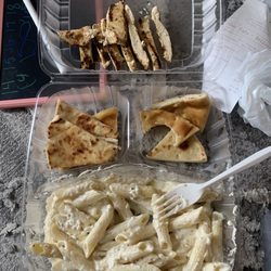 Opa! Greek Taverna - Large alfredo, where is the rest of my food! $15