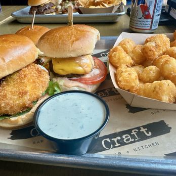 Craft Bar + Kitchen - Fried Burrata Slider in the foreground - Beer Bar Near Me - Binghamton, New York