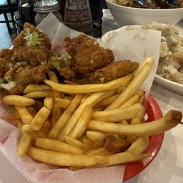 (5pc) Garlic Soy Chicken Wings with fries (5pc) Garlic Soy Chicken Wings with fries