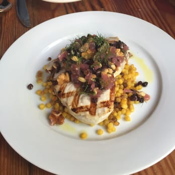 Via del Corso - Swordfish with couscous... So delicious and cooked perfectly. - Italian Near Me - Berkeley, California Via del Corso - Swordfish with couscous... So delicious and cooked perfectly. - Italian Near Me - Berkeley, California