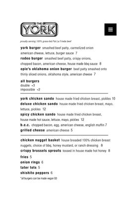 Menu photo 2 The York New York, NY
