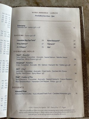 Menu photo 3 Pilina Kihei, HI Menu photo 3 Pilina Kihei, HI