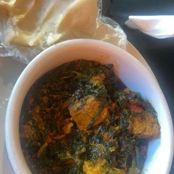Vizo's African Bar & Restaurant - Veggie soup w/ fufu - African Near Me - Lubbock, Texas
