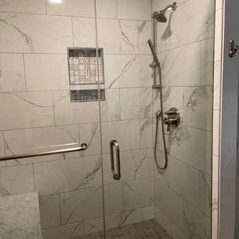 Gumtree Enterprises - Small shower created from converted bathtub space. - General Contractors Near Me - Charlottesville, Virginia Gumtree Enterprises - Small shower created from converted bathtub space. - General Contractors Near Me - Charlottesville, Virginia