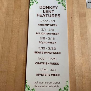 Donkey Taqueria - Lent menu - Bars Near Me - Grand Rapids, Michigan