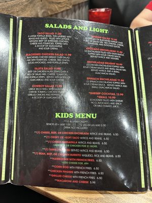 Menu photo 4 El Cerrito Springtown, TX Menu photo 4 El Cerrito Springtown, TX