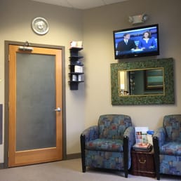 The front reception area is clean & lovely (this is only 1/2 of it!)