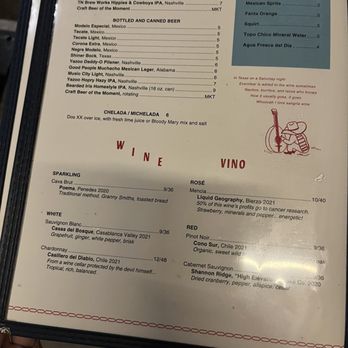 Superica - Menu - Tex-Mex Near Me - Nashville, Tennessee