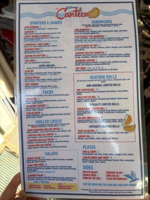 Menu photo 1 The Canteen Provincetown, MA Menu photo 1 The Canteen Provincetown, MA