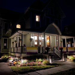 Belva Lockwood Inn - The beautiful Inn on a crisp fall night.