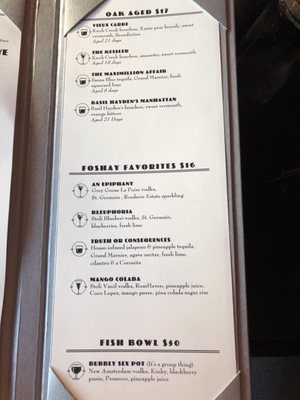 Menu photo 4 Prohibition Minneapolis, MN