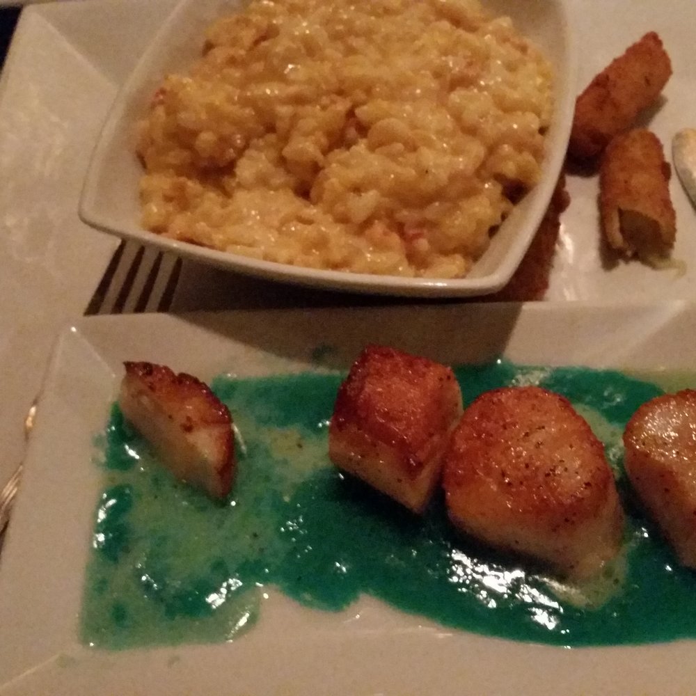 Bistro 1051 - Lobster and scallop risotto. Loved it. Blue sauce was wine cirtuscy... - Italian Near Me - Clark, New Jersey Bistro 1051 - Lobster and scallop risotto. Loved it. Blue sauce was wine cirtuscy... - Italian Near Me - Clark, New Jersey
