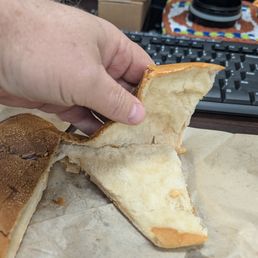This is the inside of my sandwich. You can tell there was nothing there in the first place.