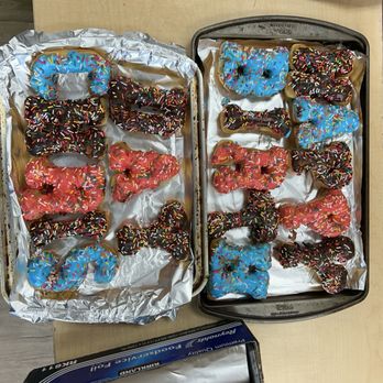 Robin’s Snowflake Donuts & Cafe - Birthday donut letters - Donuts Near Me - Spring, Texas