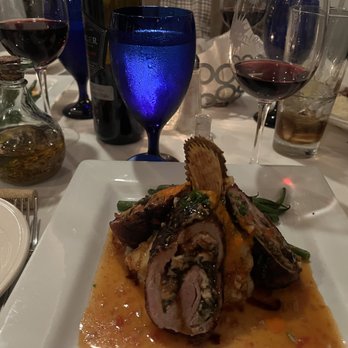 Alicante Restaurant & Lounge - Lombo de Cerdo Pork Tenderloin Stuffed w/ Apples, Caramelized Onion, Spinach, Feta Cheese, Dried Cherries, Wrapped w/Applewood Smoked Bacon - Mediterranean Near Me - Mendon, Massachusetts Alicante Restaurant & Lounge - Lombo de Cerdo Pork Tenderloin Stuffed w/ Apples, Caramelized Onion, Spinach, Feta Cheese, Dried Cherries, Wrapped w/Applewood Smoked Bacon - Mediterranean Near Me - Mendon, Massachusetts